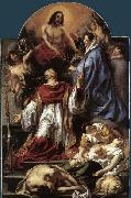 JORDAENS, Jacob St Charles Cares for the Plague Victims of Milan oil painting artist